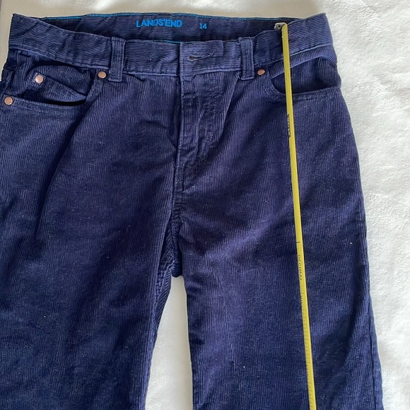 LANDS END boys cords navy.  SZ 14 Boys, like new condition - Picture 14 of 14